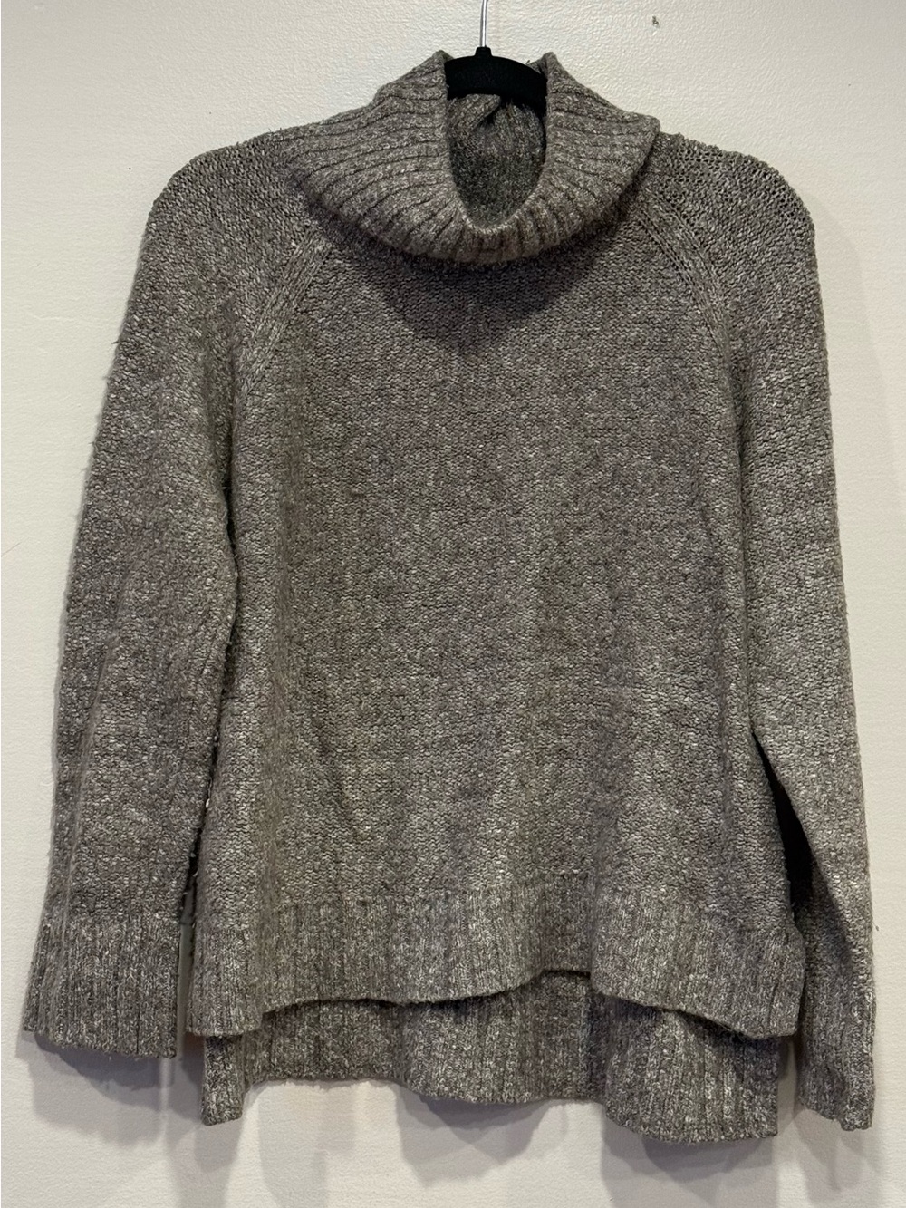 H&M Women's Charcoal Gray Knit Cowl Neck Sweater Size Medium